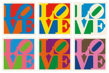 The Garden of Love by 
																	Robert Indiana