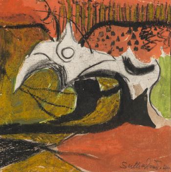 Study for 'Horned Forms' by 
																	Graham Sutherland