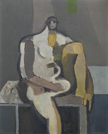 Seated Figure by 
																	Keith Vaughan