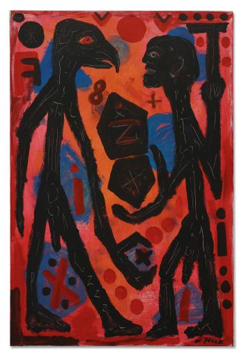 Begegnung II by 
																	A R Penck