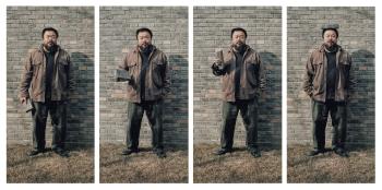 To Fight with Crossed Arms by 
																	 Ai Weiwei