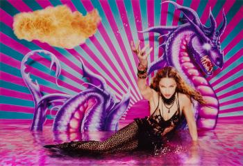 'Purple Dragon, Fireball, and Madonna, New York' by 
																	David LaChapelle