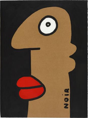 Black Back Red Lips by 
																	Thierry Noir