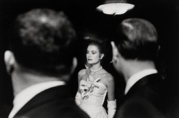 Grace Kelly and Prince Rainier at the Announcement of Their Engagement, Waldorf Astoria Hotel, New York by 
																	Elliott Erwitt