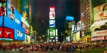 Duffy Square, Times Square, New York City by 
																	 Jeff Chien-Hsing Liao