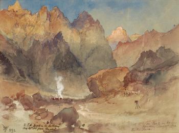 Hance's Canyon paper by 
																	Thomas Moran