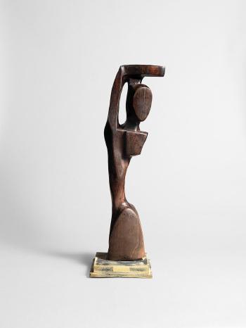 Figure with raised arm by 
																	Ben Enwonwu