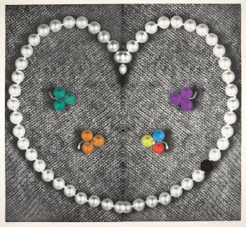Heart (with Pearls) by 
																	John Baldessari