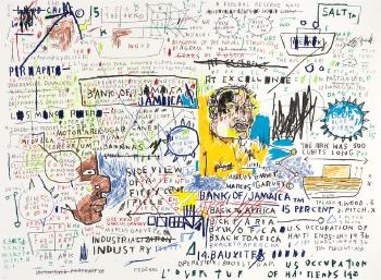 50 Cent Piece by 
																	Jean-Michel Basquiat