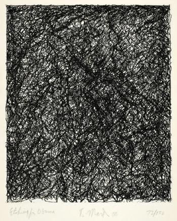 Etching for Obama by 
																	Brice Marden
