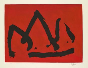 Black Mountain (State II Red) by 
																	Robert Motherwell