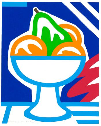 Still Life with Pear and Oranges by 
																	Tom Wesselmann