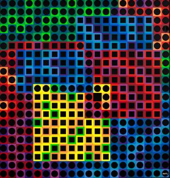 Orion Noir Negative (Multiple) by 
																	Victor Vasarely