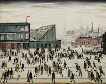 Going to the Match by 
																	Laurence Stephen Lowry