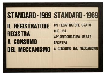 L'U.S.A. USA (Standard '69) by 
																	Emilio Prini