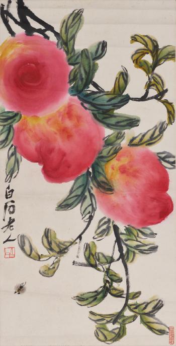 Peaches by 
																	 Qi Baishi