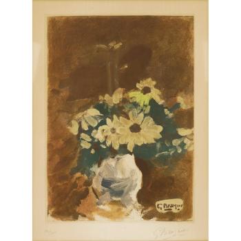 Vase de fleurs jaunes by 
																	Georges Braque