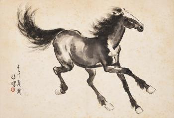 Galloping Horse by 
																	 Xu Beihong