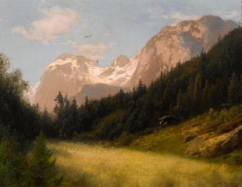 From the Bavarian Oberland by 
																	Hermann Herzog
