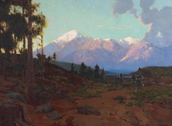 Snowcapped Mountains by 
																	Elmer Wachtel