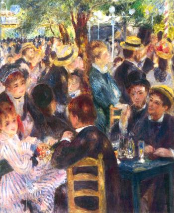 Au Moulin de la Galette by 
																			Pierre-Auguste Renoir