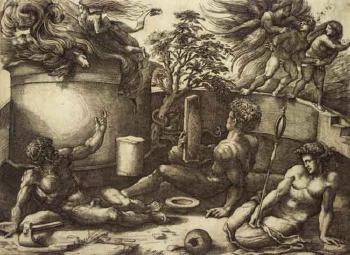 Expulsion of Adam and Eve from Paradise by 
																	Amico Aspertini