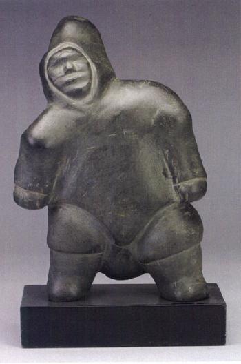 Inuit figure by 
																			David Ikutaaq