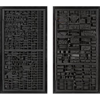 End of Day IX and end of Day XII by 
																	Louise Nevelson