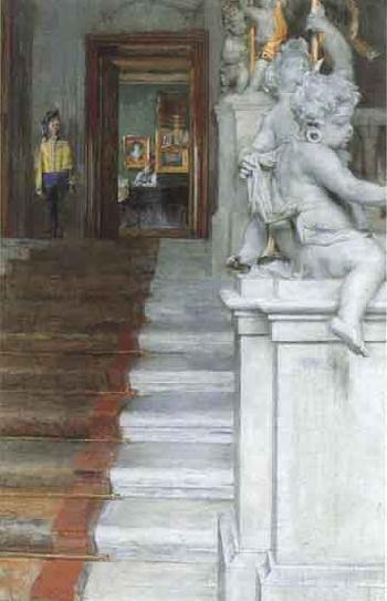 Scene from the Palace in Dresden by 
																	Johannes Paul Ufer