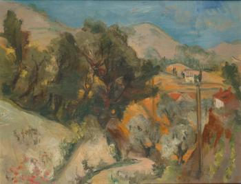 View of Provence by 
																	Heinrich Alexander Graf von Luckner