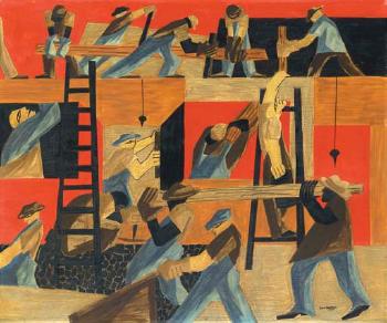 Builders by 
																	Jacob Lawrence