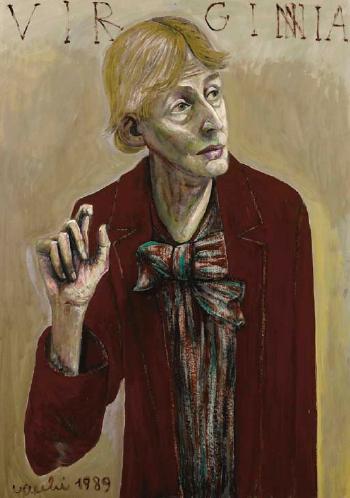 Portrait of Virginia Woolf by 
																	Sergio Vacchi