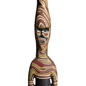 Ceremonial figure by 
																			 Aboriginal School