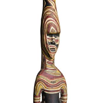 Ceremonial figure by 
																			 Aboriginal School