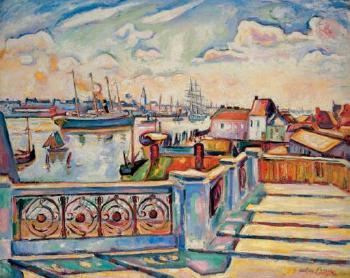 Port d'Anvers by 
																	Achille-Emile Othon Friesz