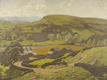 Yokenthwaite, dales farmstead by 
																	John Alfred Haggis