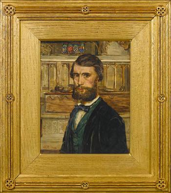 Portrait of a gentleman, thought to be the artist by 
																	Edward Radford