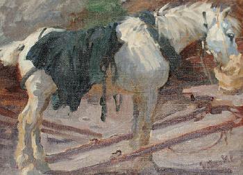 Horse, feeding by 
																	Evelyn Harke
