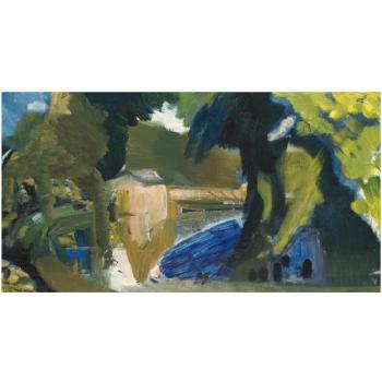 A Sunlit Mill by 
																	Ivon Hitchens