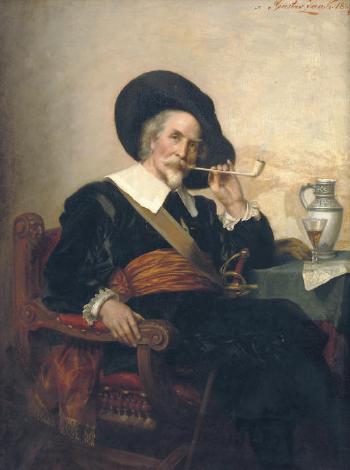 Enjoying a smoke by 
																	Gustav Zaak