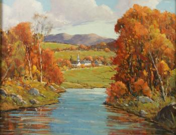 Autumn glory, Vermont by 
																			Ruth Nettleton