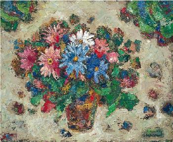 Vaso con fiori (Fleurs) by 
																	Germaine Nordmann