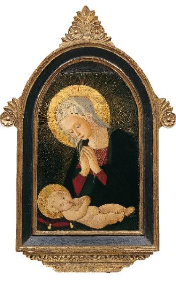 Adorazione del Bambino by 
																	 Pseudo Pier Francesco Fiorentino