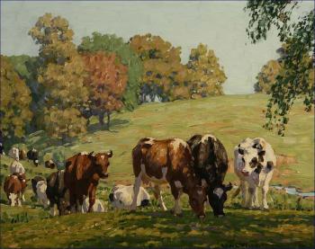Autumn pasture by 
																	Edward Charles Volkert