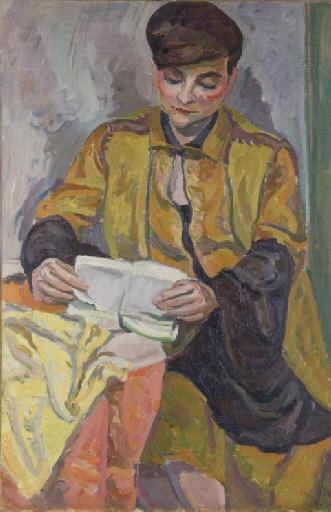 Jeune homme lisant by 
																	Eugene Dabit