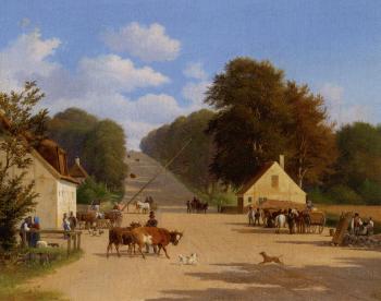 Summer's day at Geel's Hill near Holte north of Copenhagen by 
																	Andreas Juuel