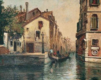 Canal à Venise by 
																	Ettore Cacciapuoti