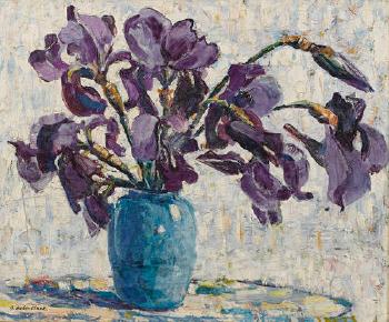 Irises by 
																	Arthur Baker-Clack