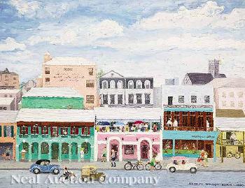 View of Front St. - Bermuda by 
																			Jesselyn Rose Benson Zurik
