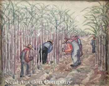 Cutting sugar cane by 
																			Corrina Morgianne Luria